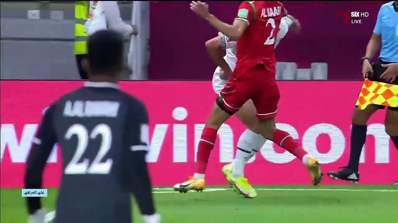 الشوط الثاني مباراة العراق 1-1 وعمان في بطولة كأس العرب 30-11-2021