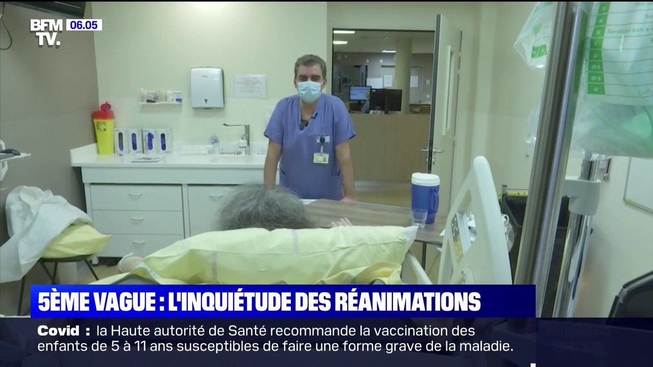 Covid-19: la 5ème vague inquiète les services de réanimation dans les hôpitaux