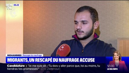 Rescapé du naufrage dans la Manche, Mohammed témoigne