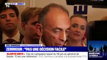 Le candidat à la présidentielle Eric Zemmour s'est exprimé devant BFMTV après son intervention sur TF1 lors du JT de Gilles Bouleau.