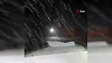 Bir gecede kış geldi! Bir şehrimiz daha güne bembeyaz başladı