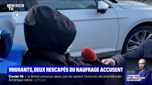 Une semaine après le naufrage dans la Manche, les deux rescapés témoignent