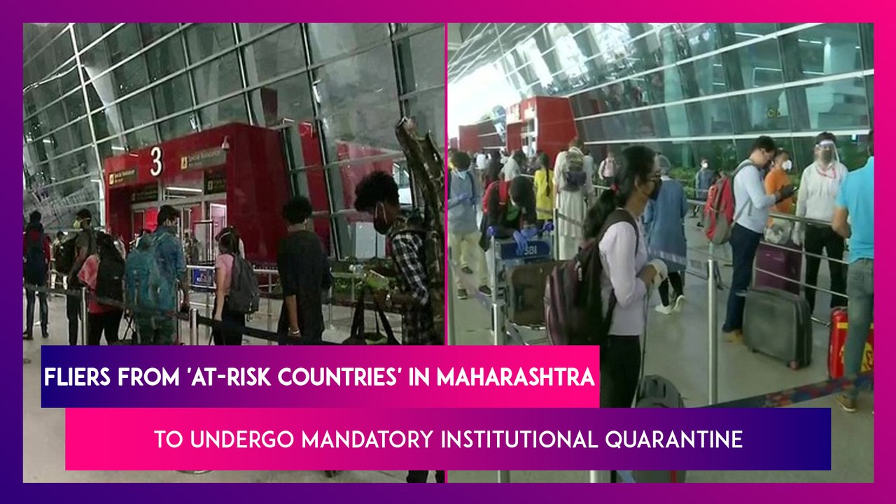 International Travellers Flying Into Maharashtr...