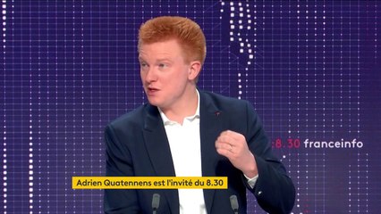 "Dimanche, à Paris, deux visions de la France vont s'opposer", souligne Adrien Quatennens