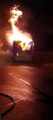 Başakşehir'de korku dolu anlar...İETT otobüsü alev alev yandı