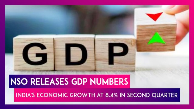 NSO Releases GDP Numbers, India's Economic Growth At 8.4% In Second Quarter; Congress Cautions Against Premature Celebrations