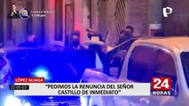 López Aliaga pide la renuncia de Pedro Castillo por reuniones en Breña
