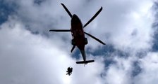 Tonara (NU) - Operaio bloccato dalla neve a Uatzo: soccorso in elicottero dai Vigili del Fuoco (01.12.21)