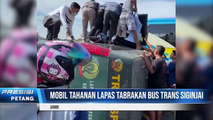 Bus Trans Siginjai dan Mobil Lapas Jambi Tabrakan, 51 Orang Alami Luka