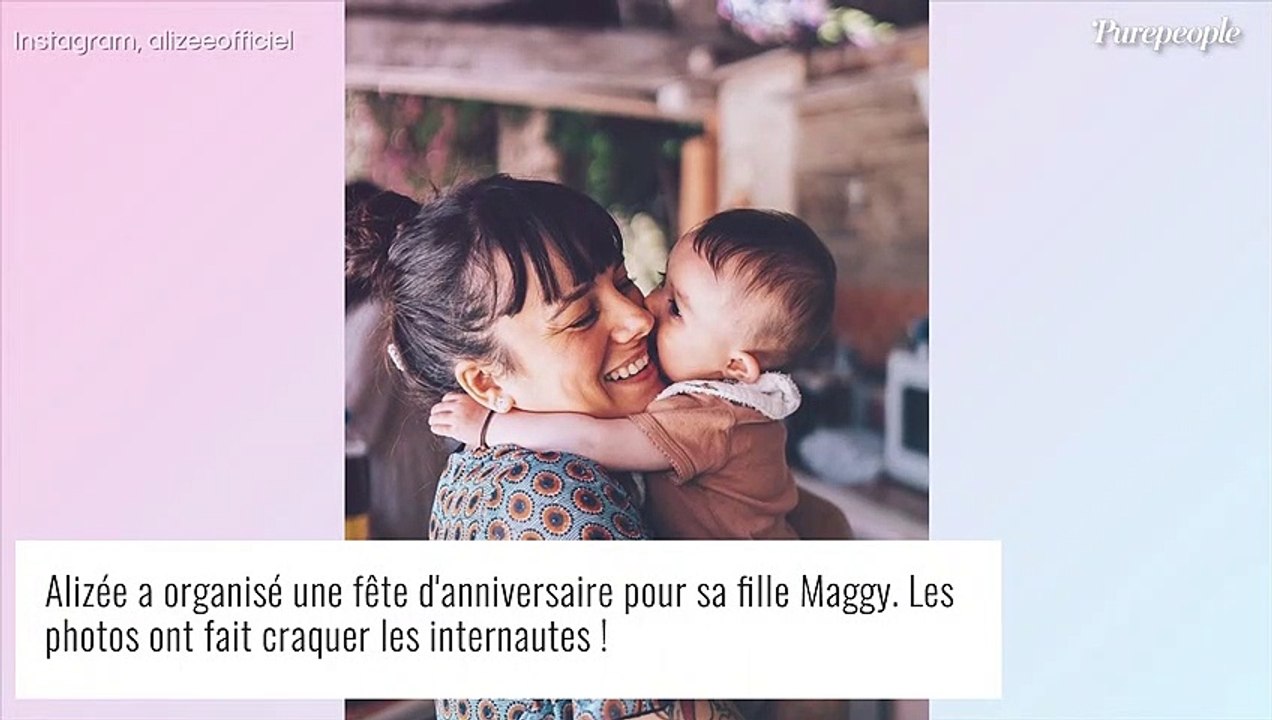 Alizée : Radieuse en famille avec ses 2 filles pour l'anniversaire de Maggy