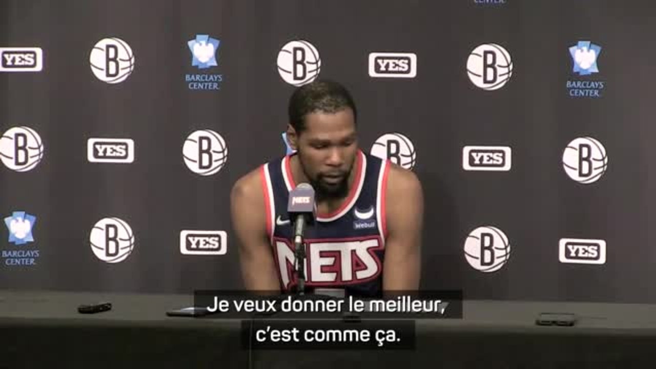 Nets - Durant : "Ma vie de basketteur n'est pas si longue, je veux en profiter"