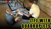 'Australian dad shares beautiful glimpse into life with quadruplets'