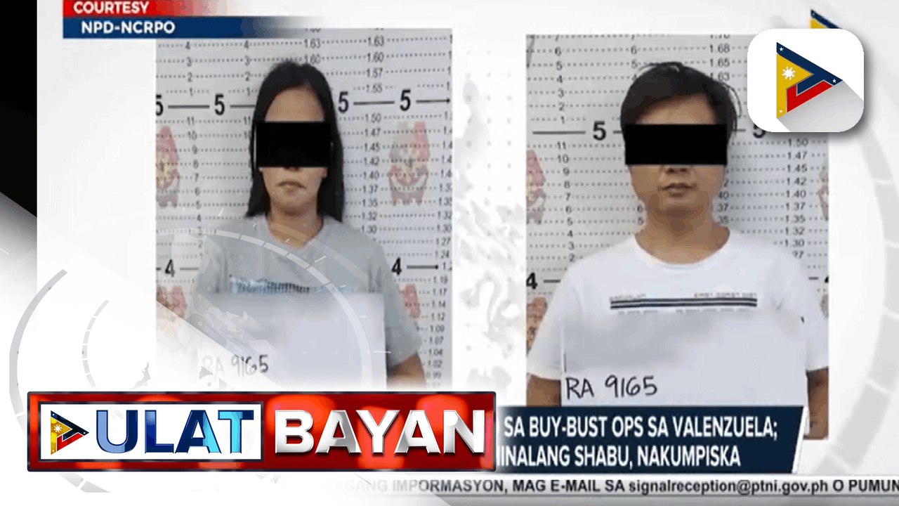 Dalawang indibidwal, arestado sa buy-bust ops sa Valenzuela; Higit P300-K halaga ng hinihinalang shabu, nakumpiska
