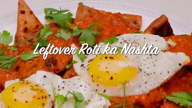 Fancy, Easy & Fast Breakfast ya Nashta with Leftover Roti or Tortillas Recipe in Urdu Hindi - RKK
