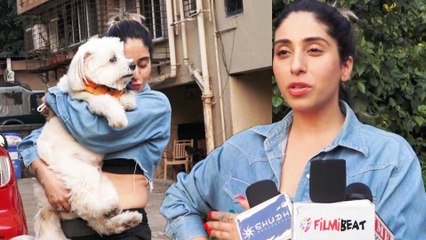 Bigg Boss 15 Fame Singer Neha Bhasin Spotted With Her Pet Dog