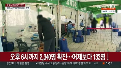 오후 6시까지 2,340명 확진…어제보다 133명↓