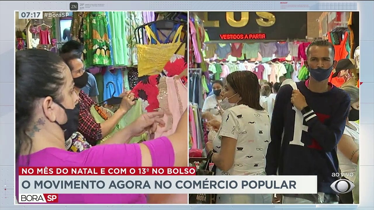 Comerciantes esperam recuperar tempo perdido com a pandemia e lucrar mais no período de festas, sobretudo depois do pagamento da primeira parcela do 13º.