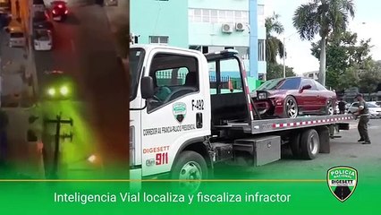 Multan a hombre por conducción temeraria en Av. Abraham Lincoln (Video cortesía de la DIGESETT)