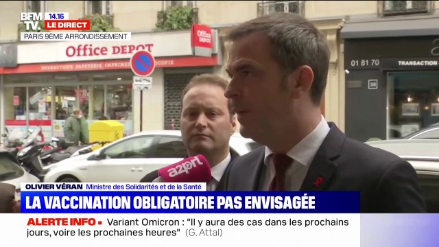 Olivier Véran: L'obligation vaccinale n'est pas le choix que la France a fait