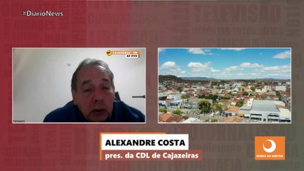 Presidente da CDL de Cajazeiras fala sobre projeto de segurança através de câmeras no centro de comercial do município