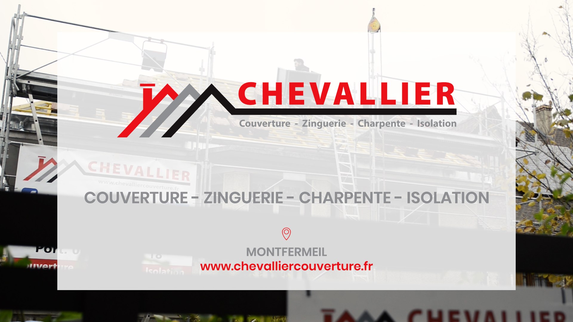 Chevallier Couverture, couverture, zinguerie, charpente et isolation à  Montfermeil. - Vidéo Dailymotion
