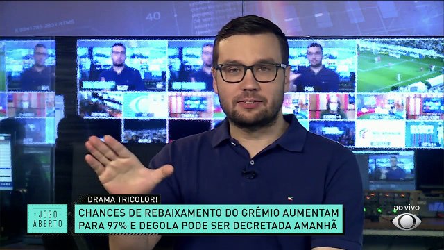 QUE SITUAÇÃO! Grêmio pode ser rebaixado nessa quinta-feira (02). Renata Fan, Denílson Show e o João Batista Filho debateram sobre essa difícil situação gremista. #JogoAberto