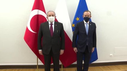 TBMM Başkanı Şentop, Polonya Senatosu Başkanı Grodzki ile görüştü