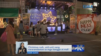 Christmas rush, unti-unti nang nararamdaman sa mga tiangge at mall | Saksi
