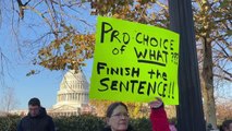 WASHİNGTON - Kürtaj yanlısı aktivistler, Yüksek Mahkeme binasının önünde protesto düzenlendi???????