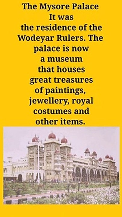 Amazing fact about The Mysore