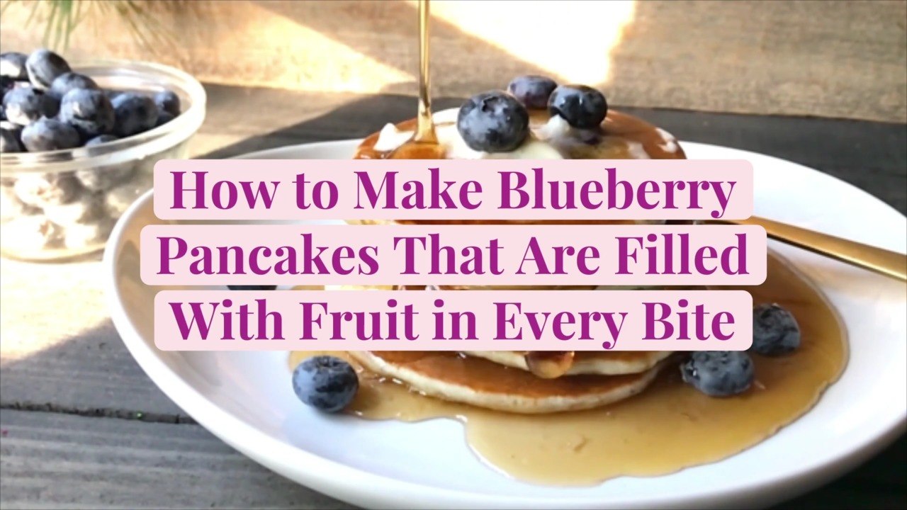 How to Make Blueberry Pancakes That Are Filled with Fruit in Every Bite