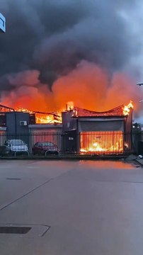 More dramatic footage from St James fire