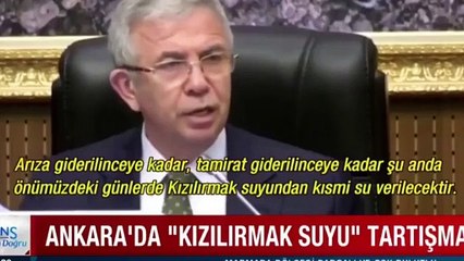 Video herunterladen: Mansur Yavaş yine kendisi ile çelişti! 'Hani Kızılırmak suyu zehirliydi?'