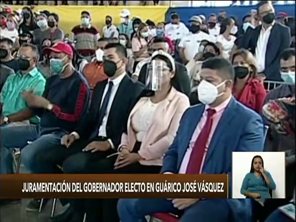 Juramentan a José Vásquez como Gobernador reelecto del estado Guárico para el período 2021-2025