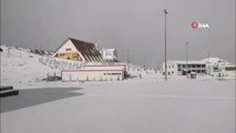 Yıldız Dağı Kayak Merkezi'nde kar kalınlığı 10 santimetreyi geçti
