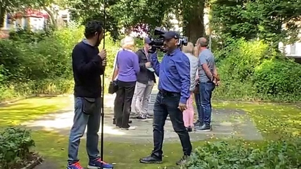 Spanish air disaster documentary crew in Padiham
