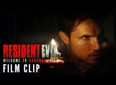 RESIDENT EVIL: WELCOME TO RACCOON CITY Clip - Lights Out (2021) Horror