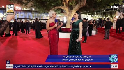 كل ريد كاربت بلوك جديد  دينا الكاشف وأمنيتها للسنة الجديدة