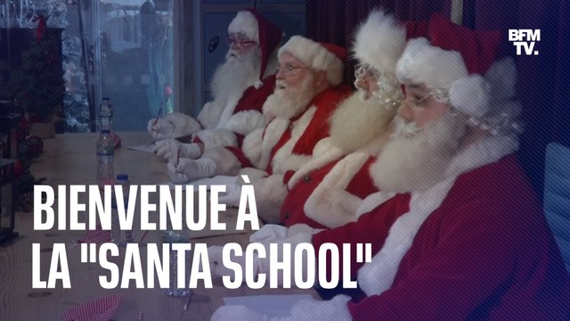 Bienvenue à la Santa School , l'école des Pères Noël