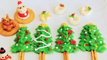 【かわいいメレンゲクッキー】クリスマスツリー1【Meringue Cookies】Christmas Trees 1 머랭쿠키　馬林糖/蛋白脆餅