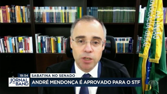 O plenário do Senado aprovou a indicação do ex-ministro da justiça André Mendonça para a vaga aberta há quase cinco meses no Supremo Tribunal Federal. #BandJornalismo