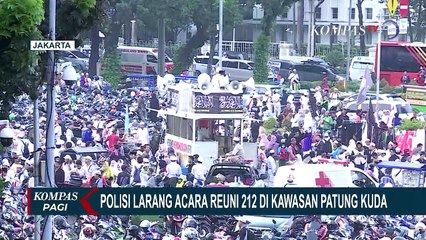 Antisipasi Massa Reuni 212 Nekat ke Kawasan Patung Kuda, Polisi Lakukan Sejumlah Penyekatan Jalan