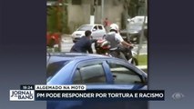 A Polícia Militar abriu um inquérito para investigar a conduta de um PM que algemou um homem negro numa moto. O policial foi afastado das ruas.