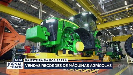 Com safra recorde a caminho e exportação em alta, a venda de máquinas agrícolas será recorde este ano. #BandJornalismo