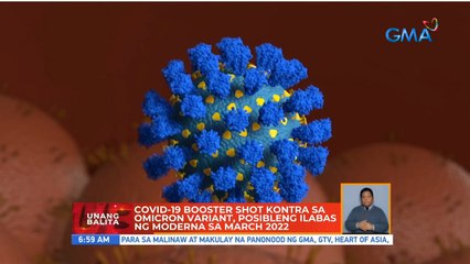 COVID-19 booster shot kontra sa Omicron variant, posibleng ilabas ng Moderna sa March 2022 | UB