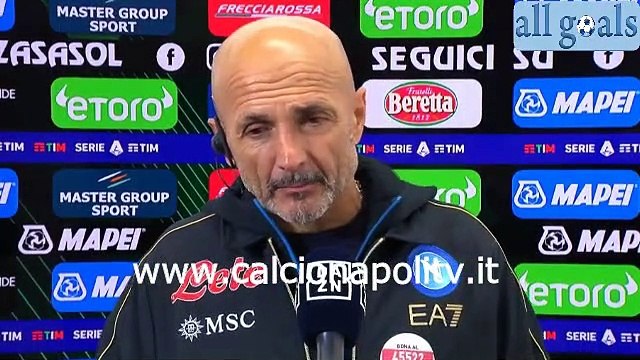 Sassuolo-Napoli 2-2 1/12/21 intervista post-partita Luciano Spalletti