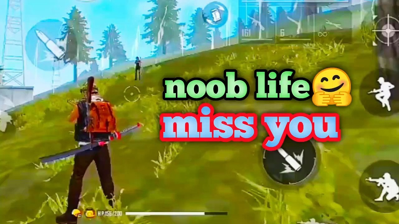 New Free fire status sad noob life | free fire noob life