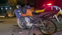 HB20 colide contra motociclista e foge de local sem prestar socorro