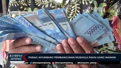 Parah, Nyumbang Pembangunan Pakai Uang Mainan