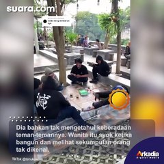 Viral Cewek Ketiduran di Kafe, Pas Bangun Malunya sampai Pengen Pindah Planet